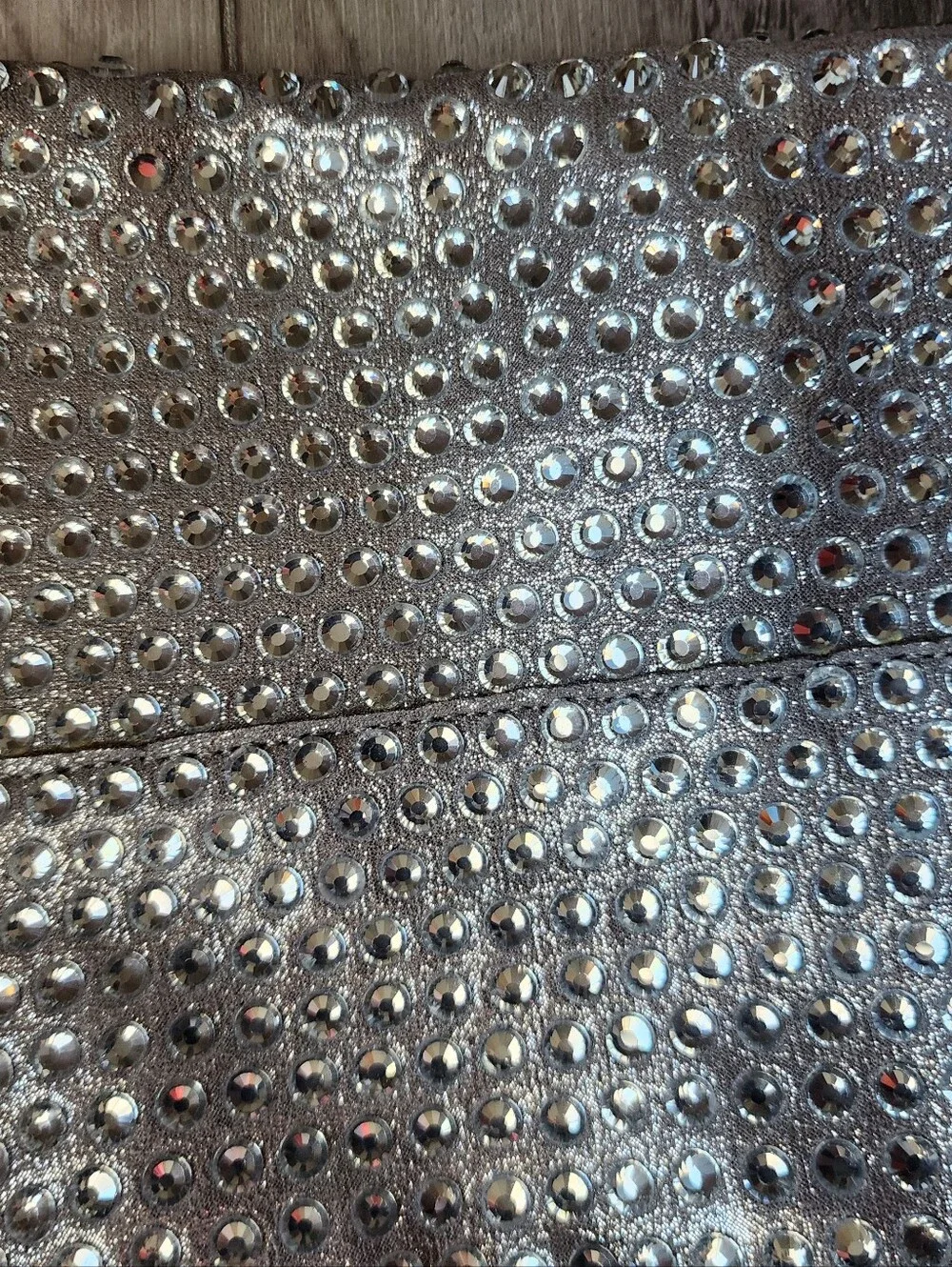 Betsey Johnson Randy Western Boot Sparkling Silver Rhinestone Western Boots 8.5 - Picture 4 of 8